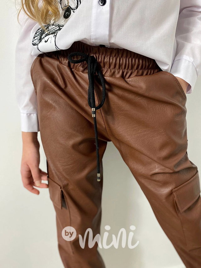 Eco leather teplé cargo kapsáče honey