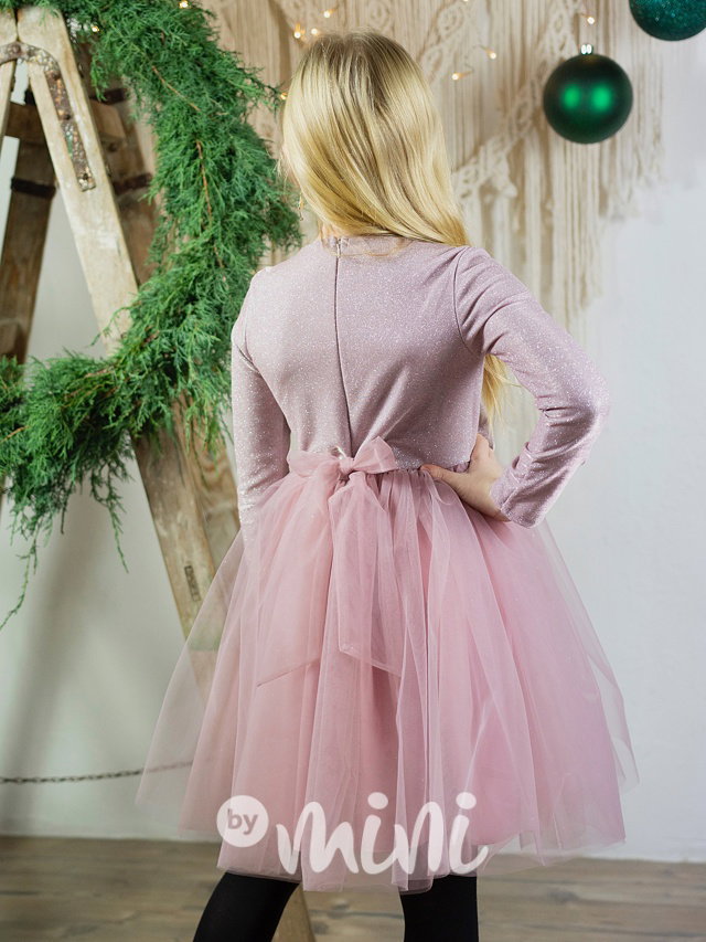 PREMIUM pink tylové šaty