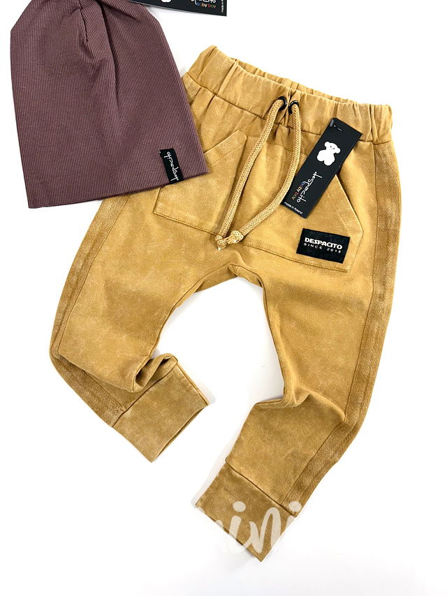 DESPACITO acid wash mustard tepláky