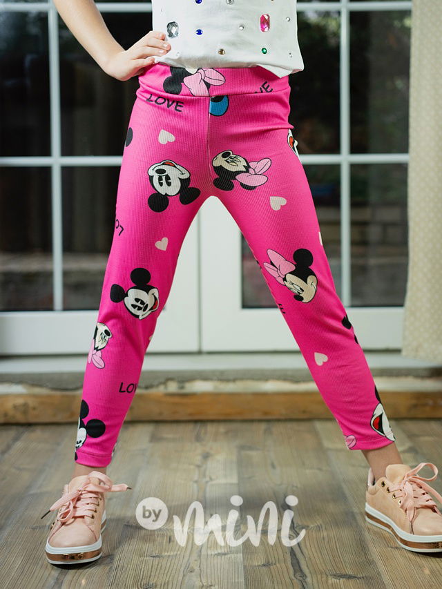 Zateplené legíny Minnie pink