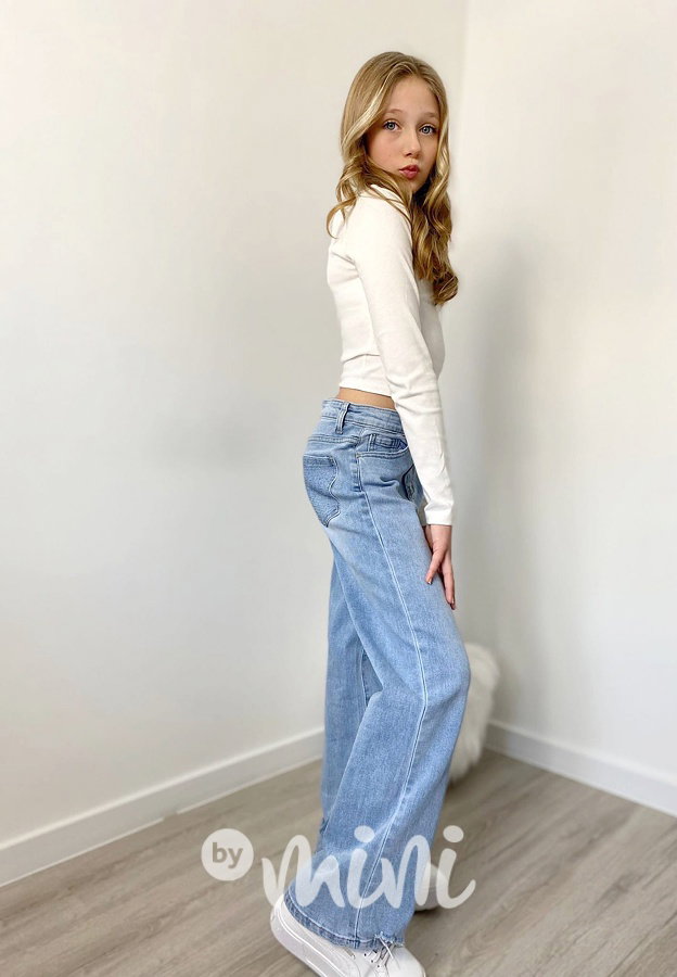 Fashion jeans ripped švédy s kamínky
