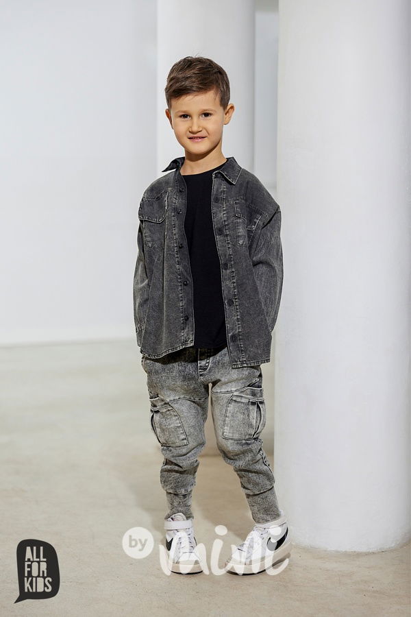 AFK soft denim kapsáče black