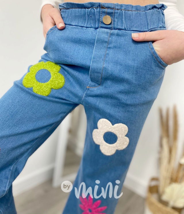 Flower jeans