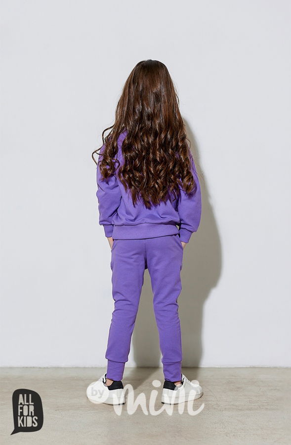 All for kids teplákovka s řasením lila