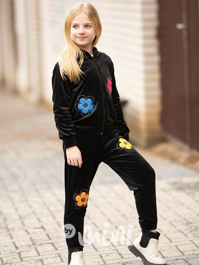 Soft velurová souprava FLOWERS