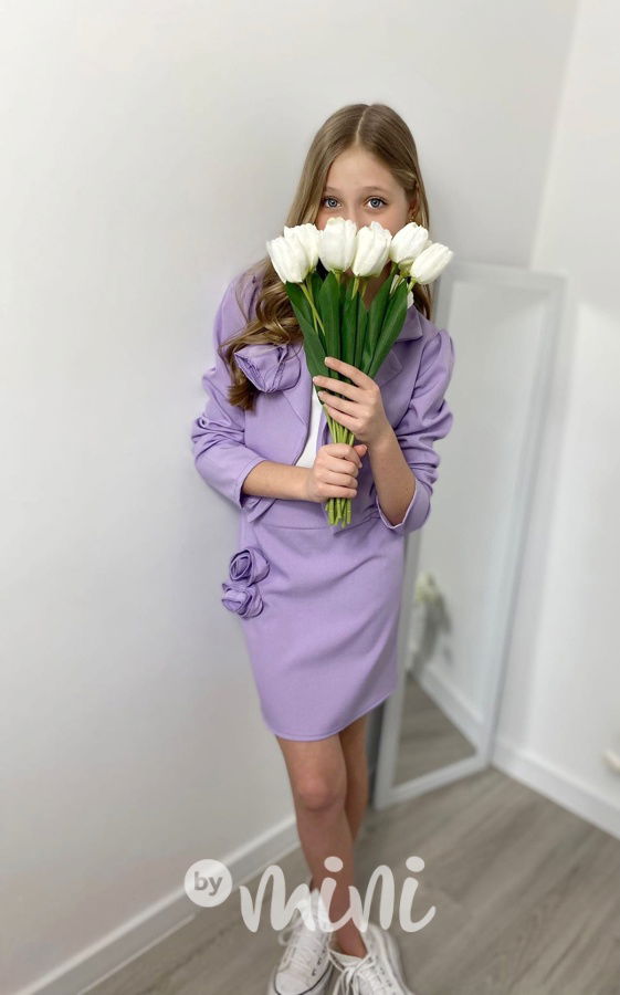 Lila blossom sáčko + sukně