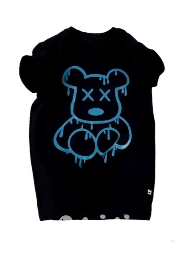Teddy triko black/petrol