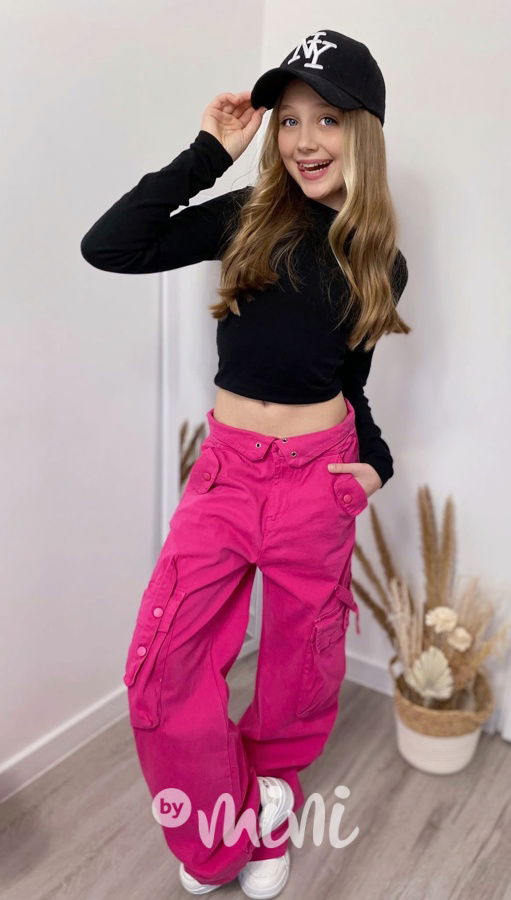 Maxi fashion švédy STREET malinové