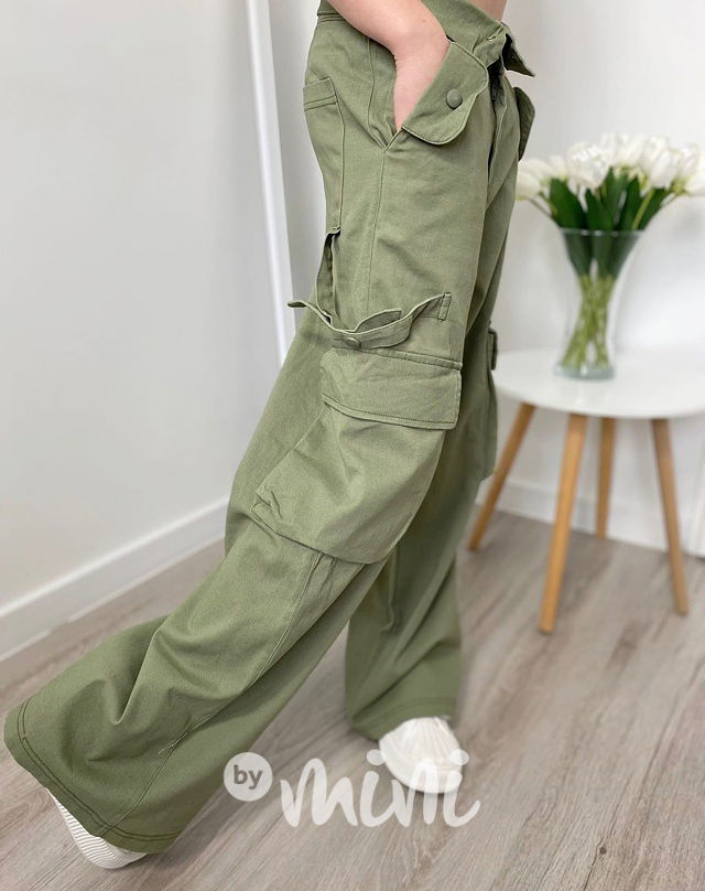 Maxi fashion švédy STREET khaki