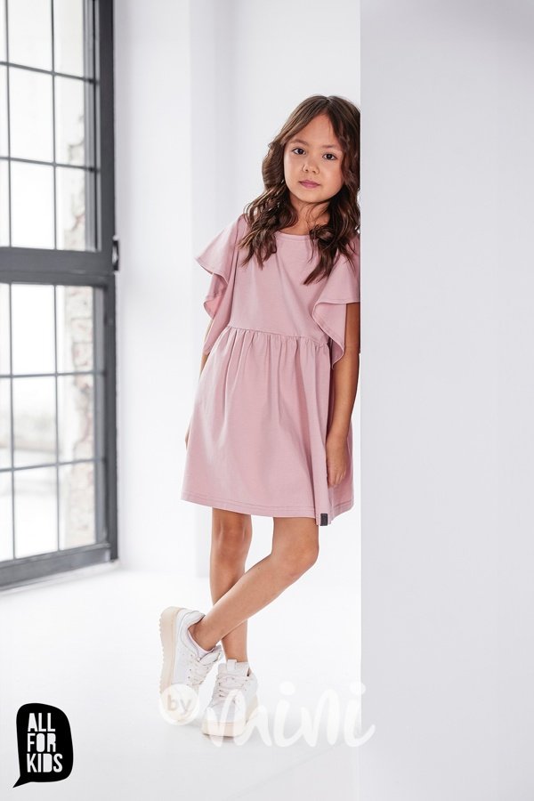All for kids frill šaty pink