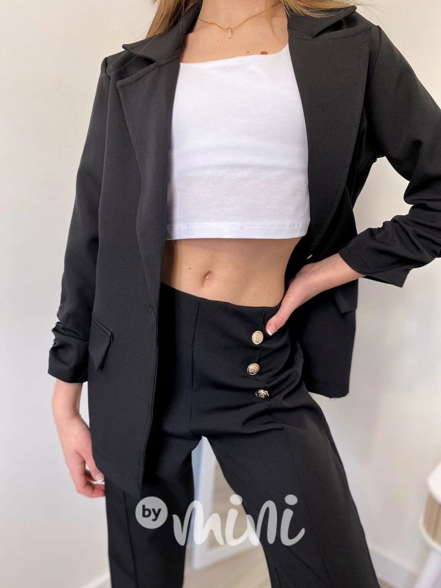 ELEGANT sako + kalhoty black