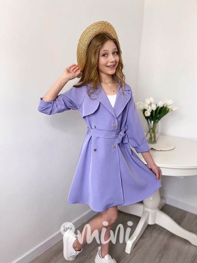 Jarní kabátek/šaty lila