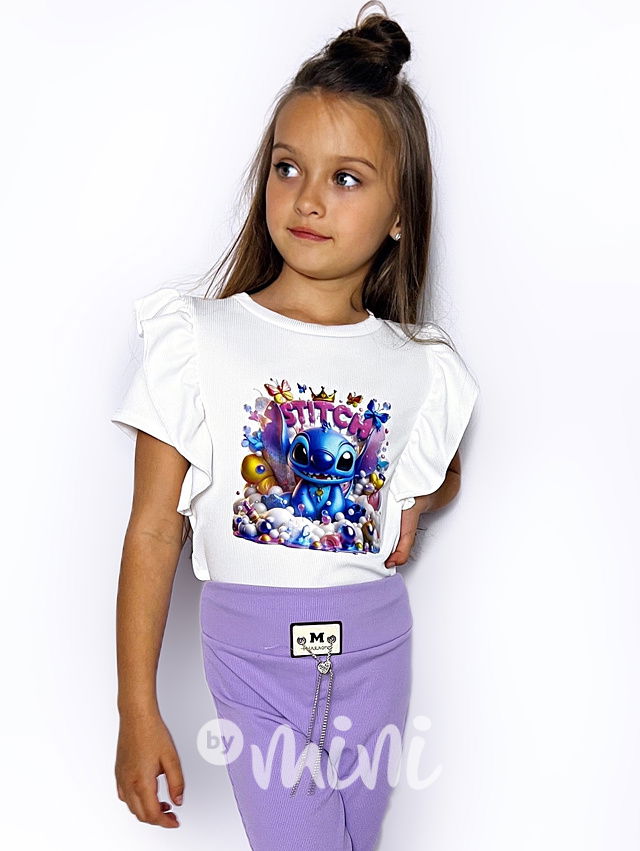 Lilo & Stitch volánková blůzka bílá