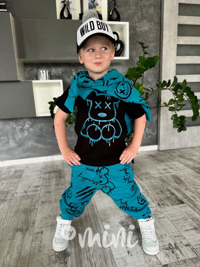 Teddy tepláky petrol