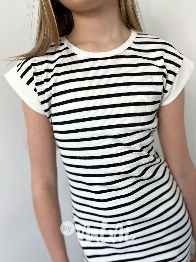 Marine long pruhované šaty