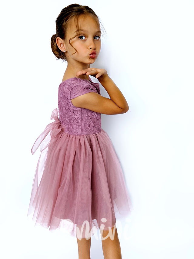 ROSE luxusní šaty vintage lila