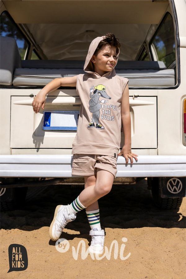 All for kids hoodie tílko béžové