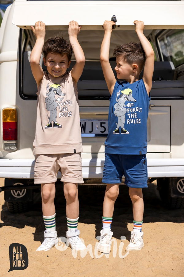 All for kids hoodie tílko modré