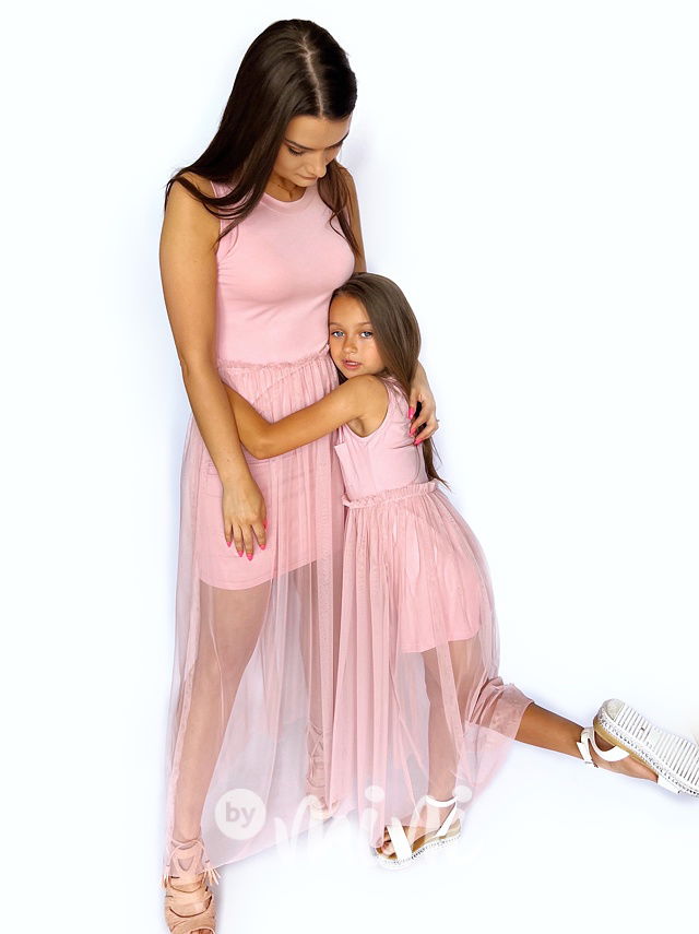 All for kids šaty s tylem pink