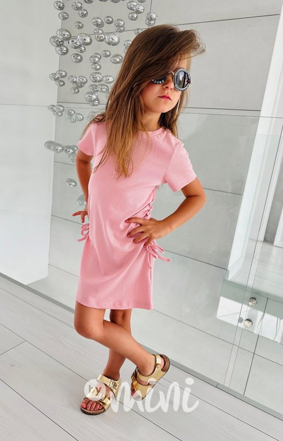 I LOVE YOU šaty light pink