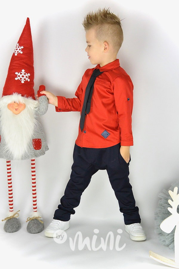 Červená košile + kravata