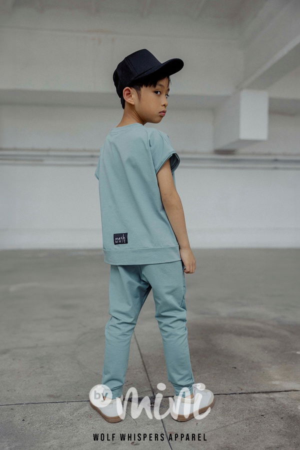 Mash Mnie WOLF jogger tepláky ocean