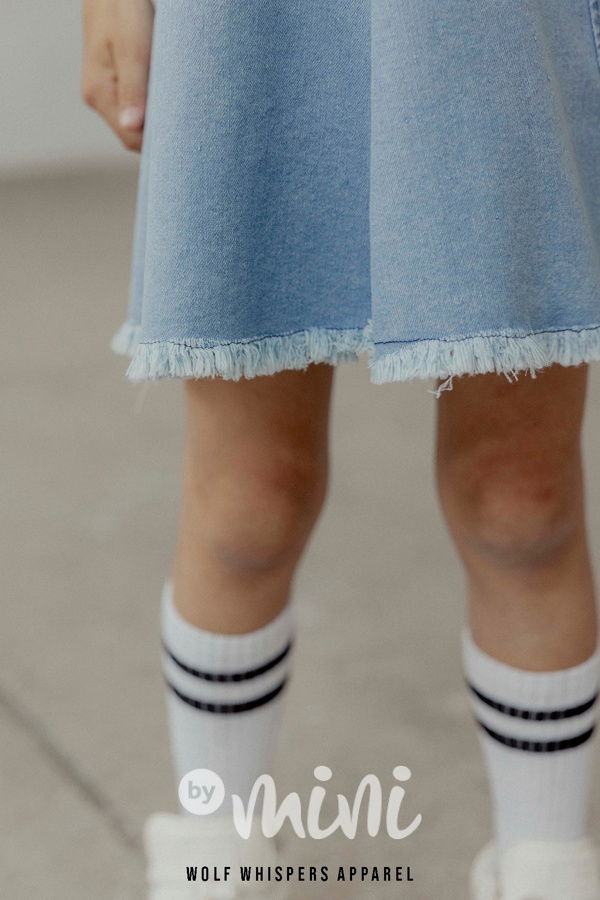 Mash Mnie denim šaty ice blue