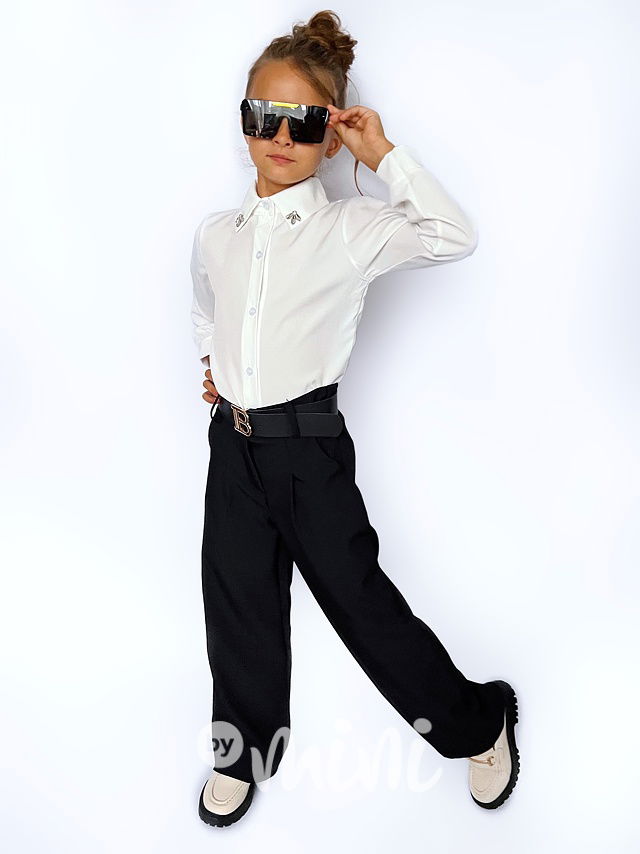 Bílá košile se štrasem