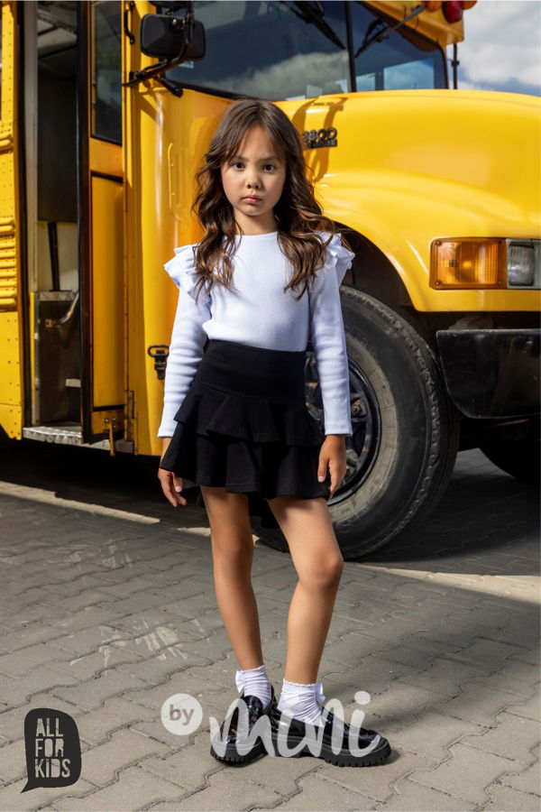 All for kids žebrovaná blůzka white