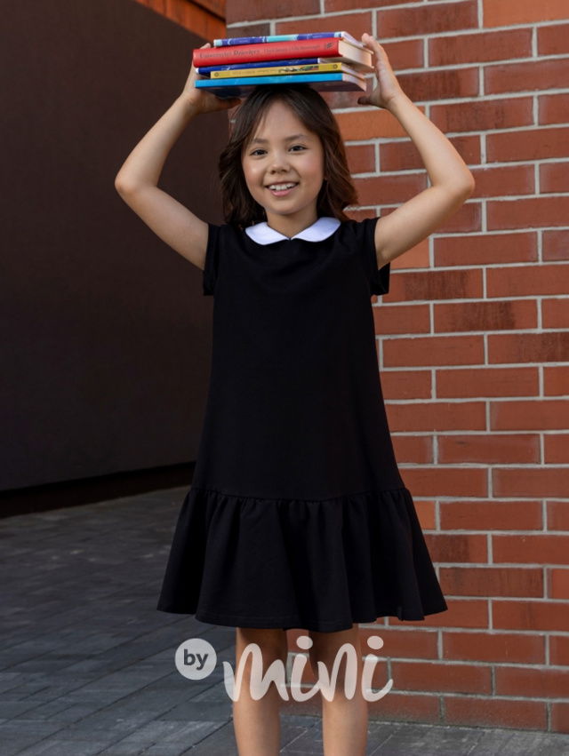 All for kids šaty s límečkem černé