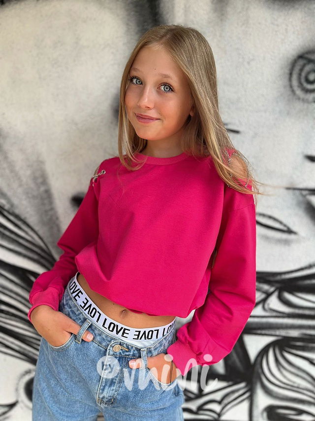 Fashion mikina s řetízky