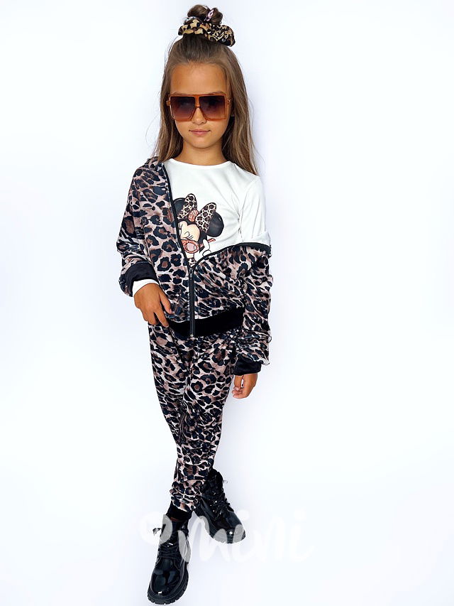 Minnie leopard trojkomplet