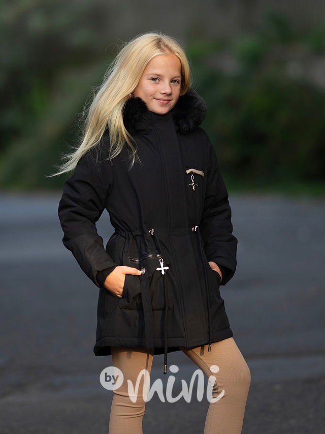 Černá zimní parka Alice