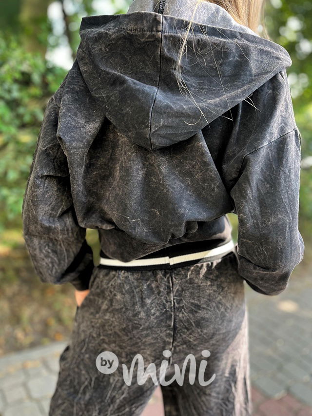 Acid wash crop mikina