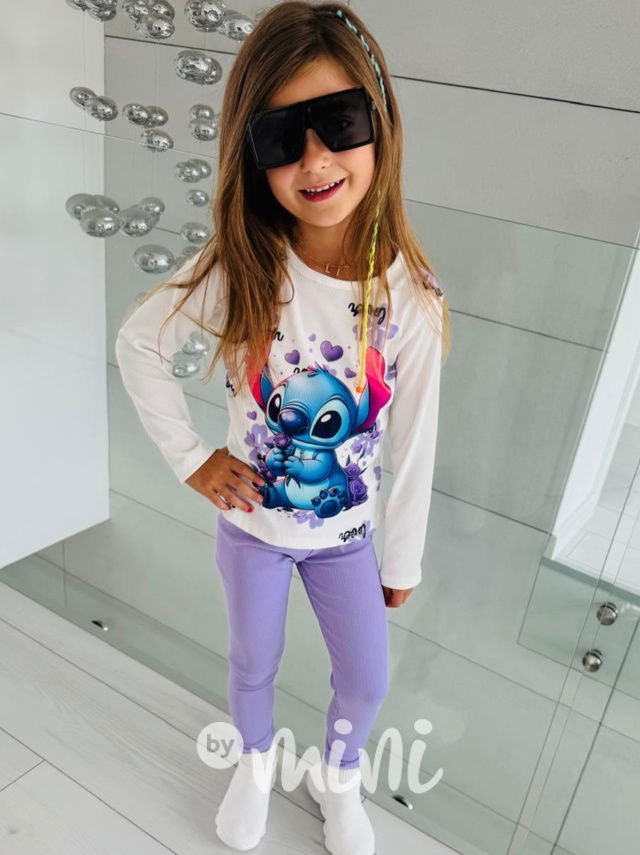 Lilo&Stitch blůzka + legíny lila
