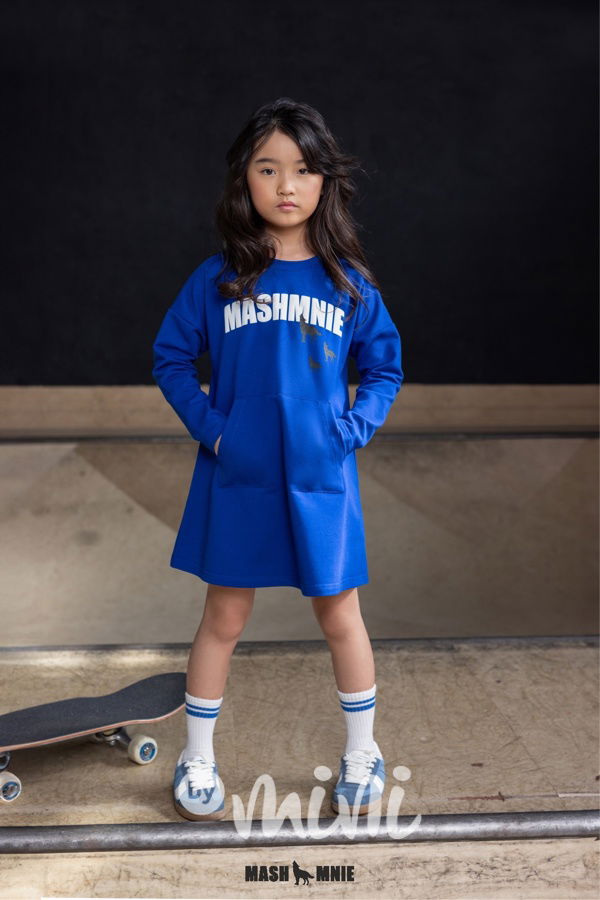 Mash Mnie šaty WOLF modré