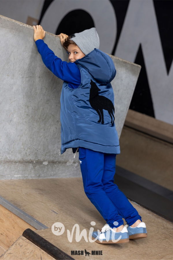 Mash Mnie vesta WOLF modrá