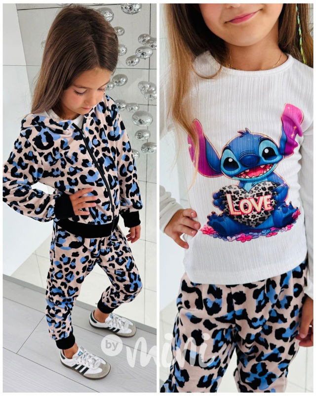 Lilo & Stitch 3-dílný blue leopard set