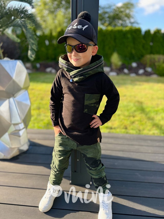 Army mikina se zipem