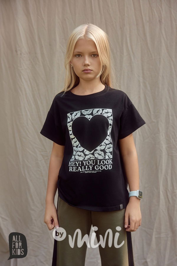All for kids triko HEART black