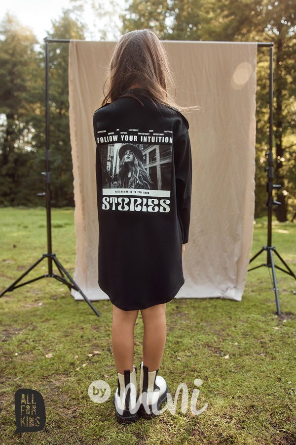 All for kids košilové šaty black