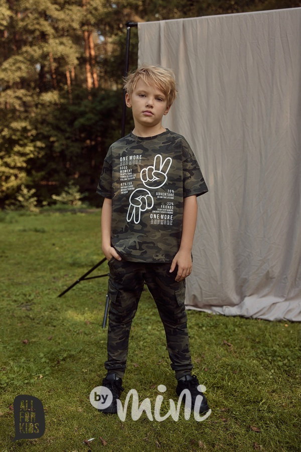 All for kids cargo tepláky army