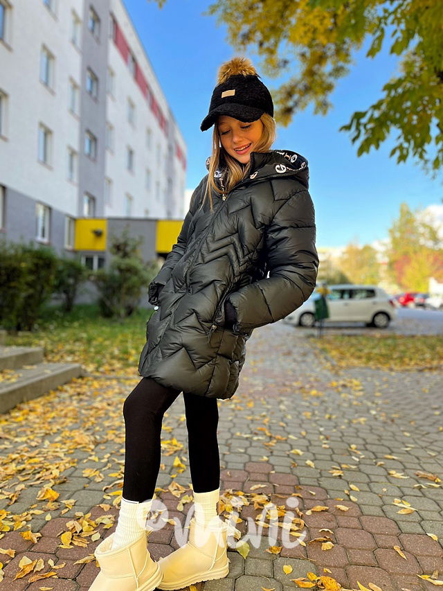 Zimní kabát GIRL černý