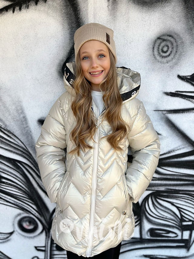 Zimní kabát GIRL metallic