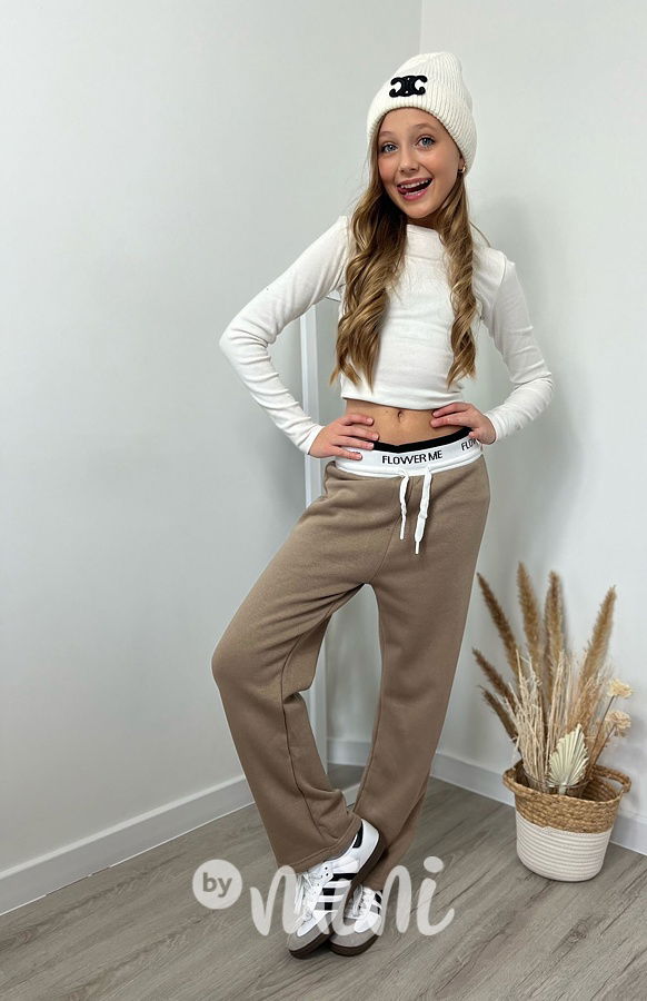 Zateplené lounge švédy FLOWER béžové