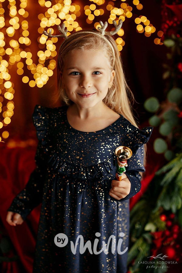 Lily Grey soft velur SHINE šaty modré