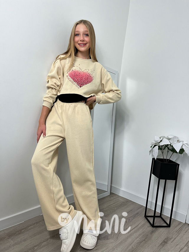 3-dílný lounge komplet HEART béžový