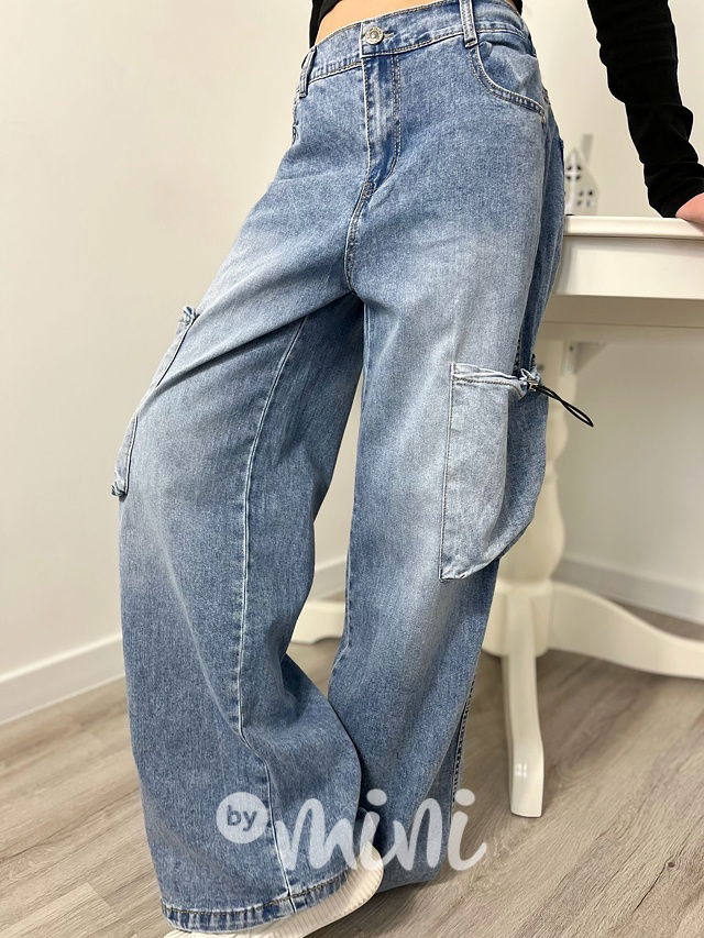 Volné relax jeans kapsáče