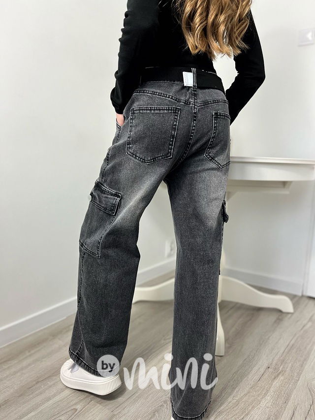 Jeans kapsáče s páskem