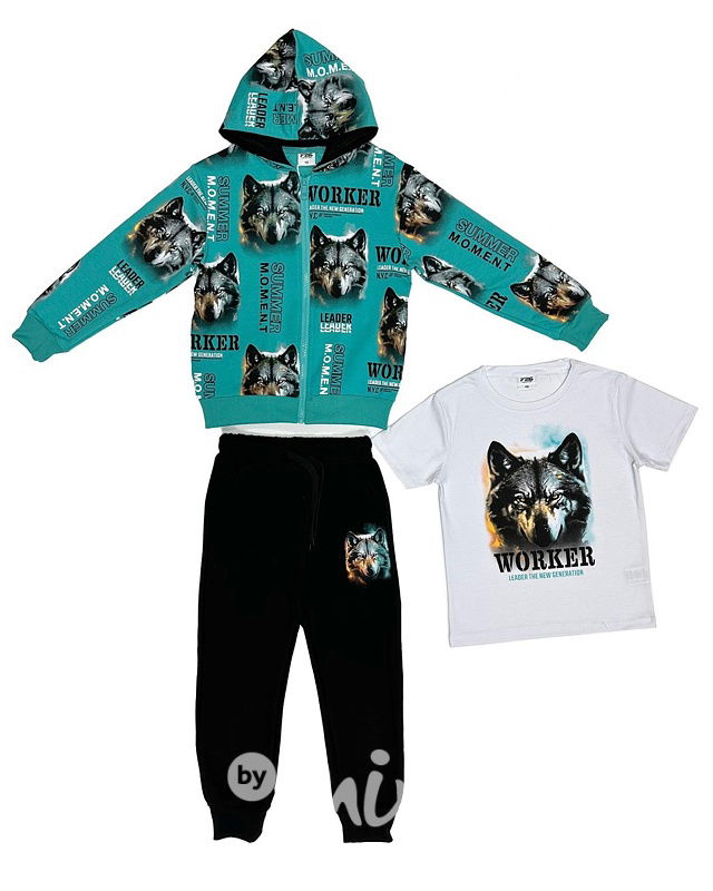 WOLF trojkomplet mint